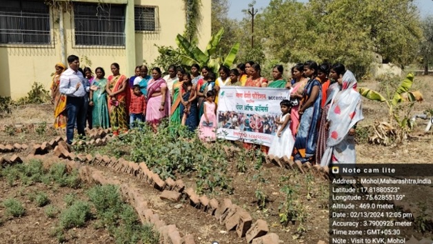 Exposure-visit-of-Mandeshi-Foundation-Female-Farmers-to-Nutrition-Garden-and-ATIC-at-KVK-Mohol-on-13.02.24