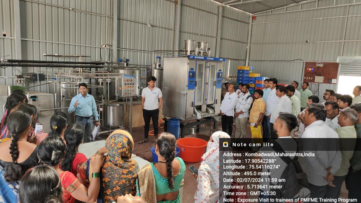 Training on Food Processing Entrepreneurship Development under PMFME Scheme during 05.02.24 to 07.02.24